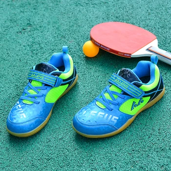 Новая обувь для пинг-понга и бадминтона Для мальчиков и девочек, Размер 31-37, противоскользящие волейбольные кроссовки, Детская Теннисная обувь для детей