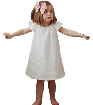 Платье Для Девочек, Платье Для Маленьких Детей, Однотонное Праздничное Платье Для Малышей 1-5 Лет, Детский Костюм Принцессы На День Рождения 2023