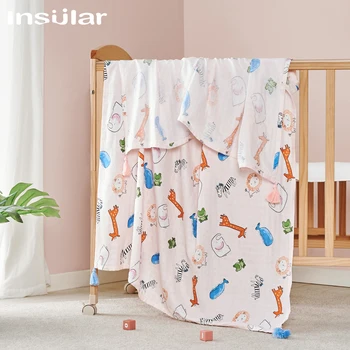 Двухслойная марля, Бамбуковый хлопок, Детское одеяло, Полотенце для пеленания новорожденных, Банное полотенце, Одеяло с бахромой для новорожденных