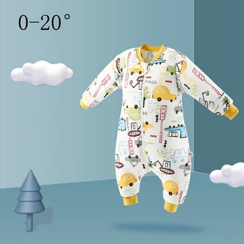 Детский спальный мешок Весенне-осенний Простой спальный мешок Детская зимняя семейная теплая толстая пижама для новорожденных на открытом воздухе Незаменима