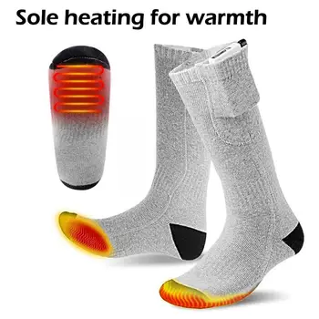 Зимние уличные самонагревающиеся носки, носки с подогревом, спортивные теплые велосипедные носки с подогревом, унисекс, туристические термальные лыжные носки J4r3