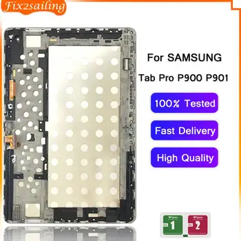 ЖК-дисплей Для Samsung GALAXY Tab Pro P900 SM-P900 Замена Дигитайзера Сенсорного экрана в Сборе с Рамкой Для Samsung P900 LCD