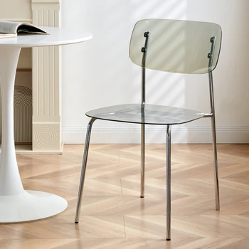 Пластиковый Винтажный обеденный стул для гостиной, Эргономичный Кофейный Офисный стул, Дизайнерский табурет, Парикмахерская мебель для дома