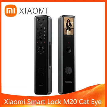 2023 Xiaomi Smart Door Lock M20 Версия Cat Eye, Полноавтоматический IPS Визуальный экран, отпечаток пальца, Bluetooth, Разблокировка NFC, Управление Mihome