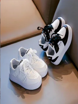 2023, Весенне-Осенняя Новая Детская обувь для настольных игр, Спортивная обувь с низким берцем Для мальчиков, Маленькие Белые туфли Для девочек, Сетчатая Дышащая Повседневная обувь