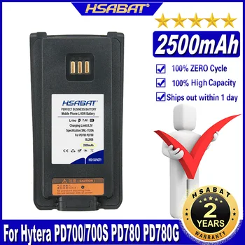 HSABAT BL2008 2500 мАч Батарея для Hytera PD700/700 S PD780 PD780G PD782 PD880 PD980 PD980 (Толстые) Быстрые Батареи BL2503 BL2006