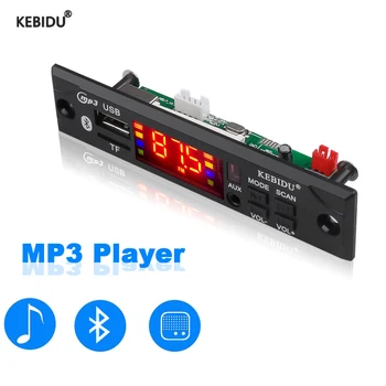 Плата декодера 12V MP3 WMA Беспроводной Bluetooth MP3-плеер с цветным экраном Автомобильный аудиомодуль USB TF FM-радиомодуль для автомобиля оптом