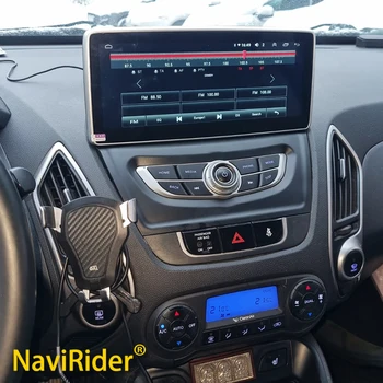 Для Hyundai Tucson 2 IX35 2009-2017 Беспроводная навигация CarPlay Android 13 с 10,25-дюймовым сенсорным экраном, Мультимедийный видеоплеер, радио