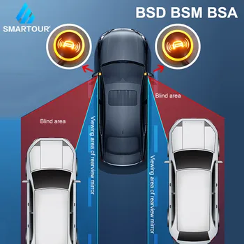 SMARTOUR BSM BSA Миллиметровая Волна 24 ГГц-Радарный Монитор Слепых Зон Безопасность вождения Ассистент при Смене полосы движения BSD Безопасность вождения