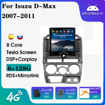 Автоэлектроника Tesla 8 + 128G Для Isuzu D-Max 2007-2011 автомобильный gps carplay + подсветка клавиш автомобиля DVD-плеер Android автомагнитола