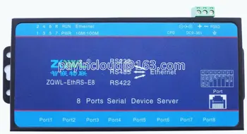 Устный сервер 8 серии RS232 RS485 RS422 Последовательный порт к последовательному порту Сеть к последовательному порту Modbus TCP / RTU