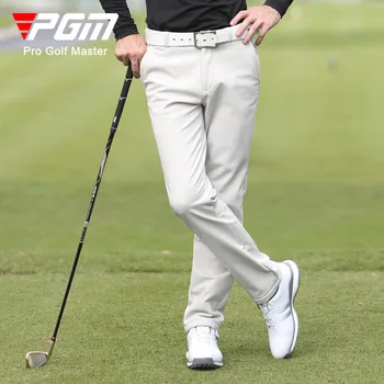 Мужские брюки для гольфа PGM Осень-зима, утепленные плюшевые спортивные штаны с подогревом, мужская одежда для гольфа XXS-XXXL KUZ137