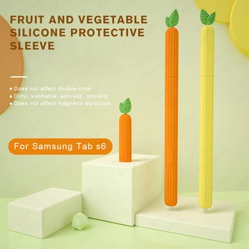 Милый Фруктовый Силиконовый Пенал для Samsung Galaxy Tab S6 S7 S Pen Защитный Чехол Для Планшета Touch Pen Для S6 Lite spen Sleeve