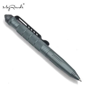 Бесплатная доставка Модная серая авиационная алюминиевая ручка для самообороны, тактическая ручка для выживания, портативный многофункциональный инструмент для кемпинга