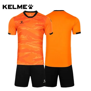 Форма футбольной команды KELME, Дышащая тренировочная одежда, Летняя толстовка, мужские футбольные майки, Изготовленный на заказ футбольный костюм 8151ZB1003