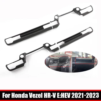 RHD LHD Для Honda Vezel HR-V E: HEV 2021 2022 2023 ABS передняя Крышка Кондиционера Центральная Панель Управления Накладка Автомобильные Аксессуары