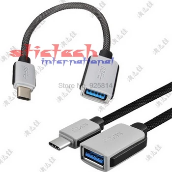 dhl или EMS 500 шт Горячая продажа USB-C 3.1 Type C Штекер к USB 3.0 Кабель-Адаптер OTG Синхронизация Данных Зарядное Устройство Зарядка