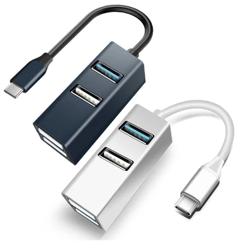 4-портовый Концентратор USB 3.0 2.0 с высокой скоростью, Многопортовым Расширителем USB, USB-Разветвителем для быстрой передачи данных для ПК с Windows, Mac
