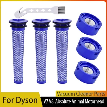 Постфильтр для вакуумных сменных фильтров Dyson V7 V8 на запасные части # 965661-01 967478-01 Моющийся предварительный фильтр