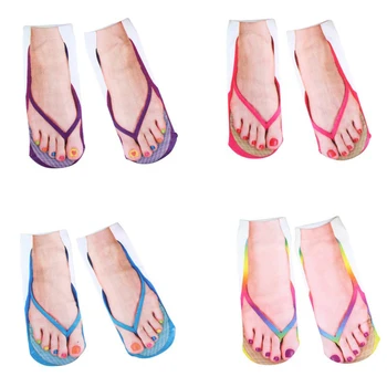 Носки с 3D рисунком для взрослых, носки до щиколотки с глубоким вырезом, повседневные персонализированные носки для мужчин и женщин, новые носки для маскарадных вечеринок