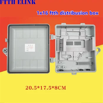 16-жильная распределительная коробка ftth для 1*16 подключаемых МИНИ-оптических разветвителей волоконно-оптического кабеля 1x16 PLC splitter