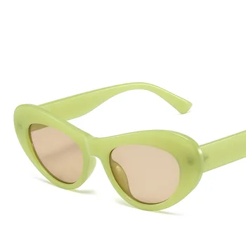 2022 Новые Универсальные Модные солнцезащитные очки Женские Ретро Простые Овальные Модные Уличные Кошачий глаз Сексуальные Темпераментные очки UV400