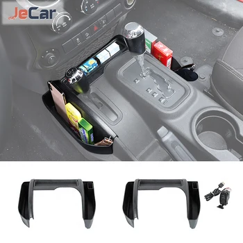 ABS Коробка для хранения переключения передач Автомобильный лоток для уборки Чехол-органайзер для Jeep Wrangler JK 2011-2017 Аксессуары для интерьера автомобиля