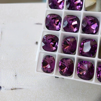 Аутентичные австрийские ювелирные изделия из хрусталя для ногтей 4470, 204 фиолетовых