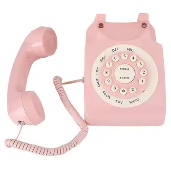 Ретро Винтажный телефон с высоким качеством вызова Deaktop Стационарный телефон в старом стиле, проводной стационарный телефон для домашнего отеля