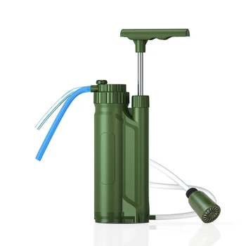 Портативный насос-фильтр для воды с обратным осмосом, система очистки воды на открытом воздухе, снаряжение для выживания в кемпинге, походах, чрезвычайных ситуациях