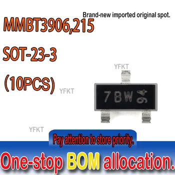 Новый оригинальный точечный Усилитель MMBT3906, 215 SOT - 23-3 PNP с транзисторным переключателем PNP Общего назначения 10шт