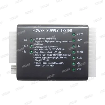 Компьютерный ПК Тестер питания Checker 20/24-контактный блок питания ATX SATA HDD Метр Тестер Бесплатная доставка