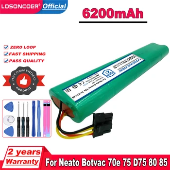 LOSONCOER Аккумулятор Емкостью 6200 мАч Для Neato Botvac 70e 75 D75 80 85 D80 D85 Сменные Батарейки Пылесоса