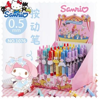 6-36 шт./компл. Семейная Мультяшная Подвеска Sanrio Гелевая Ручка Cinnamoroll Hello Kitty Melody Роликовая Шариковая Ручка Милый Стиль Ручка Для Подписи
