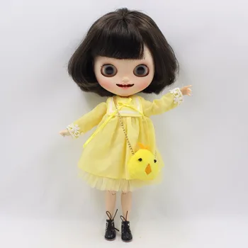 DBS 1/6 Blyth ICY кукольная одежда для совместного тела, милое двухцветное платье, набор сумок для девочек, подарок