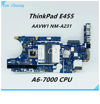 ОСНОВНАЯ ПЛАТА AAVW1 NM-A231 для ноутбука Lenovo ThinkPad E455 Материнская плата С процессором A6-7000 DDR3L FRU: 04X4982 04X4983 материнская плата