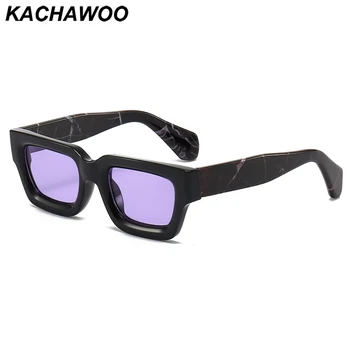 Винтажные солнцезащитные очки Kachawoo, квадратная женская оправа, модные солнцезащитные очки для мужчин, европейский стиль, черный, фиолетовый, коричневый, горячий