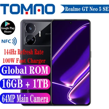 Глобальная встроенная память Realme GT Neo 5 SE Мобильный Телефон 6,74 