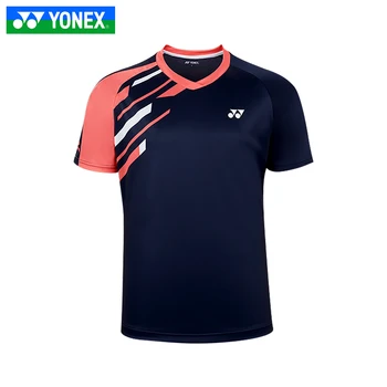 Новая оригинальная футболка для бадминтона Yonex с коротким рукавом, Дышащая, быстросохнущая, с аниме-мультяшным рисунком для мужчин и женщин