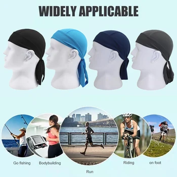 Велосипедная быстросохнущая спортивная повязка на голову, дышащий головной платок, солнцезащитный крем для бега на велосипеде, бандана, капюшон, Пиратский шарф, маленькая кепка