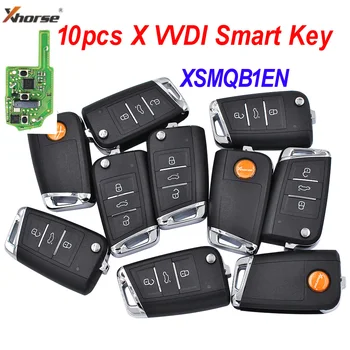 10 шт./ЛОТ Xhorse XSMQB1EN Для V-W MQB Smart Proximity Remote Key XSMQB1EN 3 Кнопки для инструмента VVDI2/VVDI Key