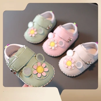Детская обувь; Обувь для девочек; Новинка весны; Обувь для малышей 0-12 месяцев на мягкой подошве; детские милые туфли принцессы кроссовки детские