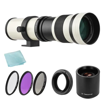 Для камеры Canon EF-mount с супертелеобъективным зумом MF F/8.3-16 420- 800 мм с набором фильтров, 2 переходных кольца для объектива телеконвертера