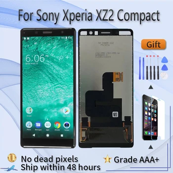 ЖК-дисплей для Sony Xperia XZ2 Compact Замена экрана сенсорным Для Sony Xperia XZ2 Compact ЖК-дисплей H8324 H8314 оригинальный Черный