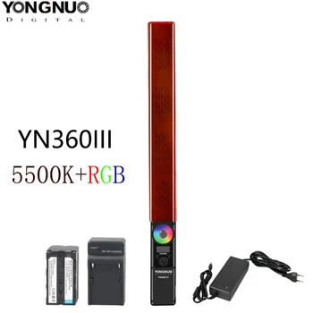 Портативный светодиодный Видеосветильник YONGNUO YN360 III YN360III с Цветовой Температурой 5500k RGB для Студийной Фотосъемки на открытом Воздухе и Видеозаписи