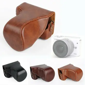 Чехол-сумка из искусственной кожи для камеры Canon EOS M10 18-55 мм 15-45 мм