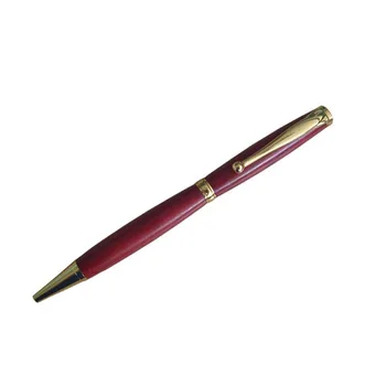 Золотая необычная ручка с деревянной отделкой RZ-BP3 # G-R